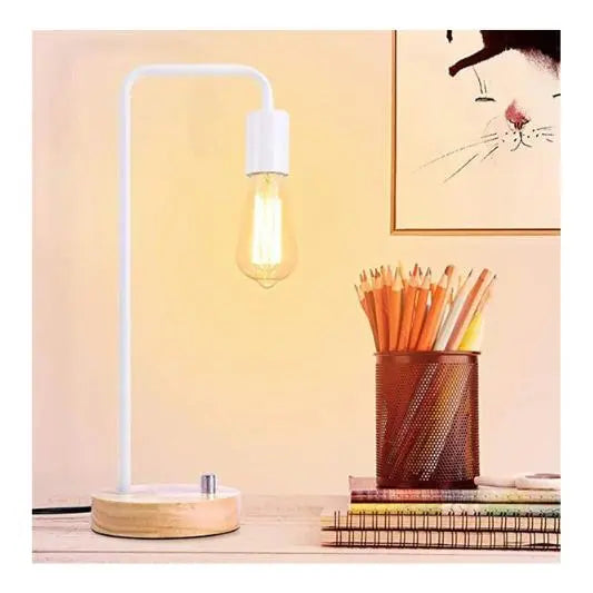 Iron Table Lamp Solid Wood Dimmable Iron Table Lamp Solid Wood Dimmable