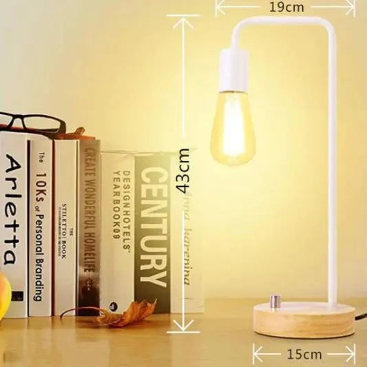 Iron Table Lamp Solid Wood Dimmable Iron Table Lamp Solid Wood Dimmable